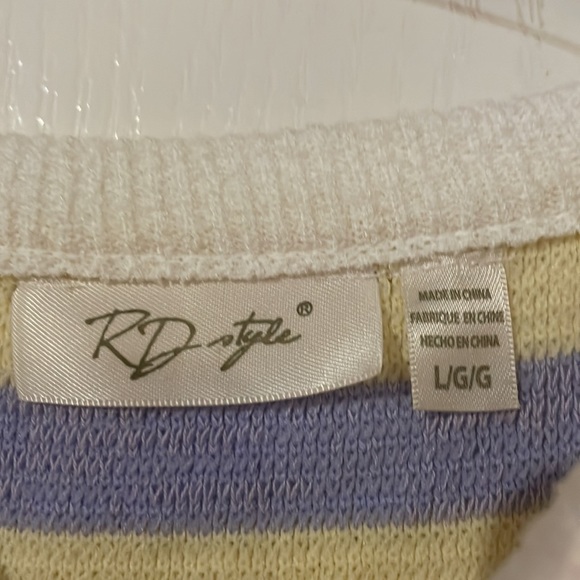 Women’s striped L sweater. Great condition. - Picture 2 of 4